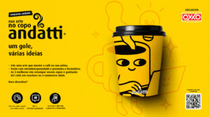 Em nova promoção, OXXO seleciona ilustração de fãs para estampar marca própria de café